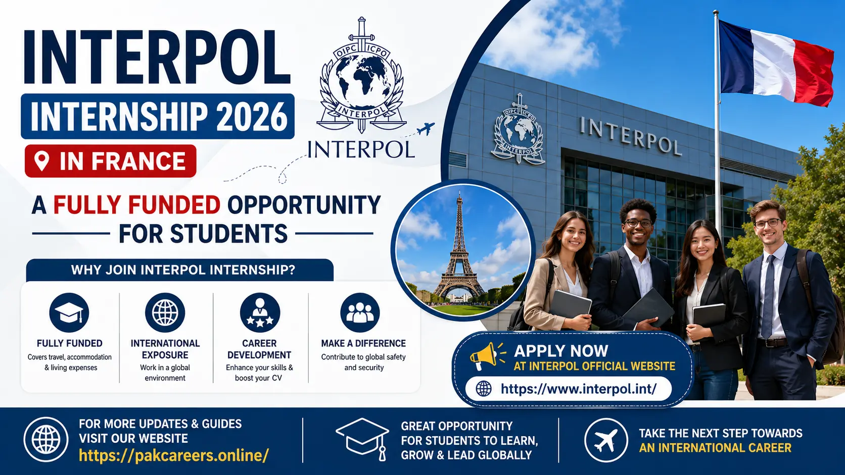 INTERPOL Internship 2026 in France A Fully Funded Opportunity for Students