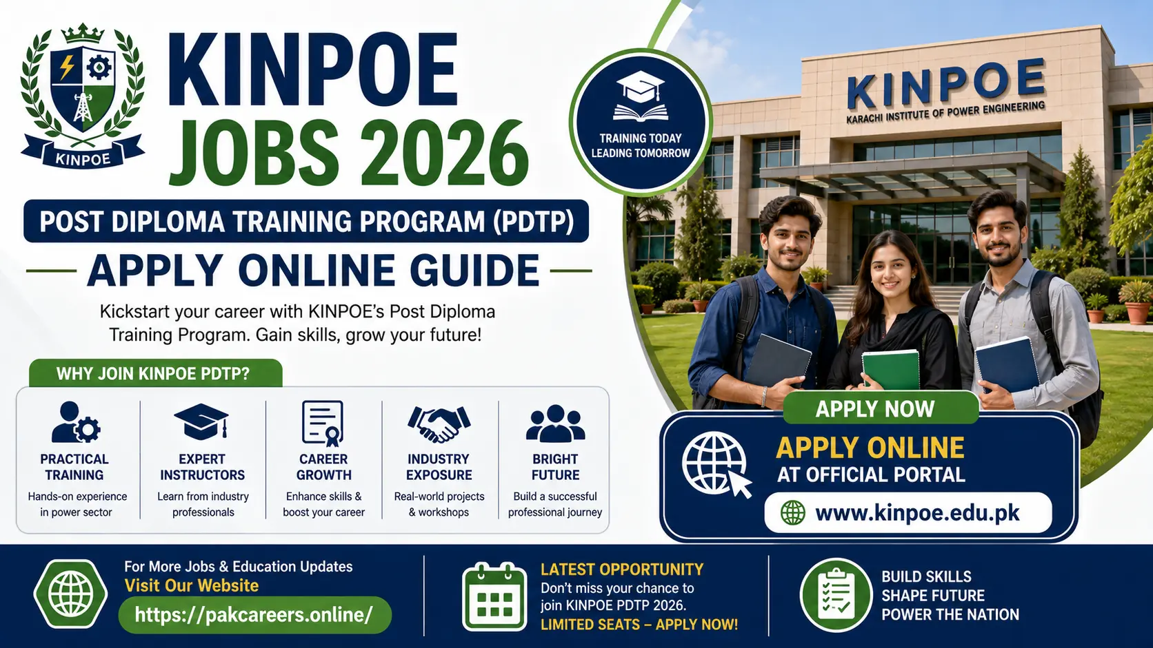 KINPOE Jobs 2026 Post Diploma Training Program (PDTP) Apply Online Guide