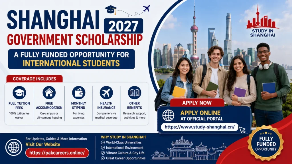Shanghai Government Scholarship 2027 A Fully Funded Opportunity for International Students