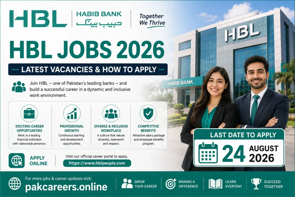 HBL Jobs 2026 Latest Vacancies & How to Apply