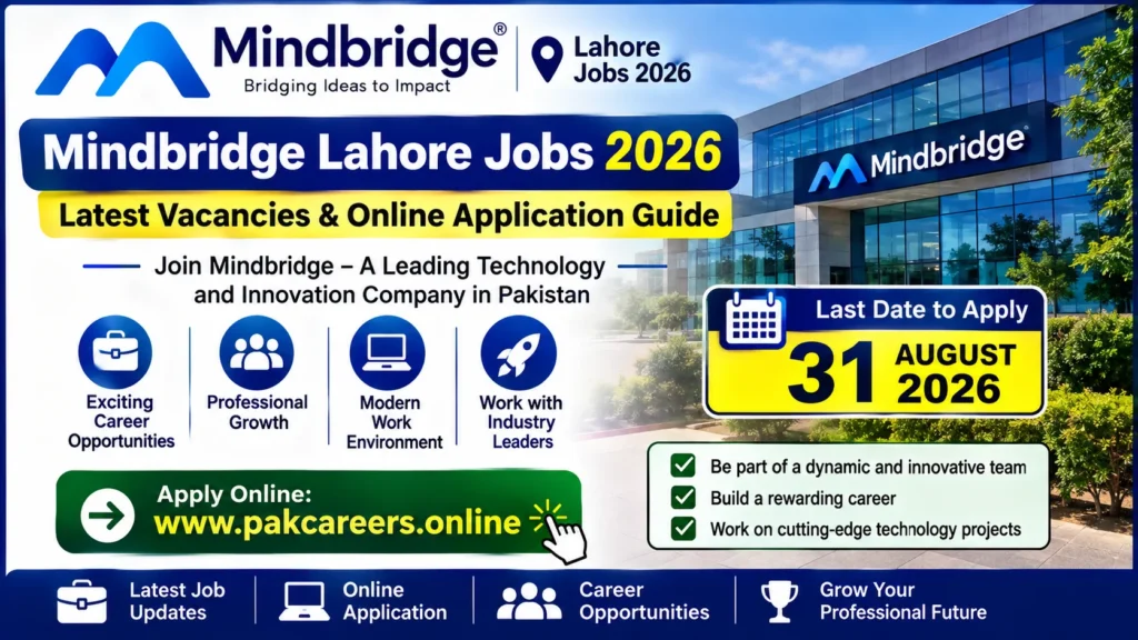 Mindbridge Lahore Jobs 2026 – Latest Vacancies & Online Application Guide
