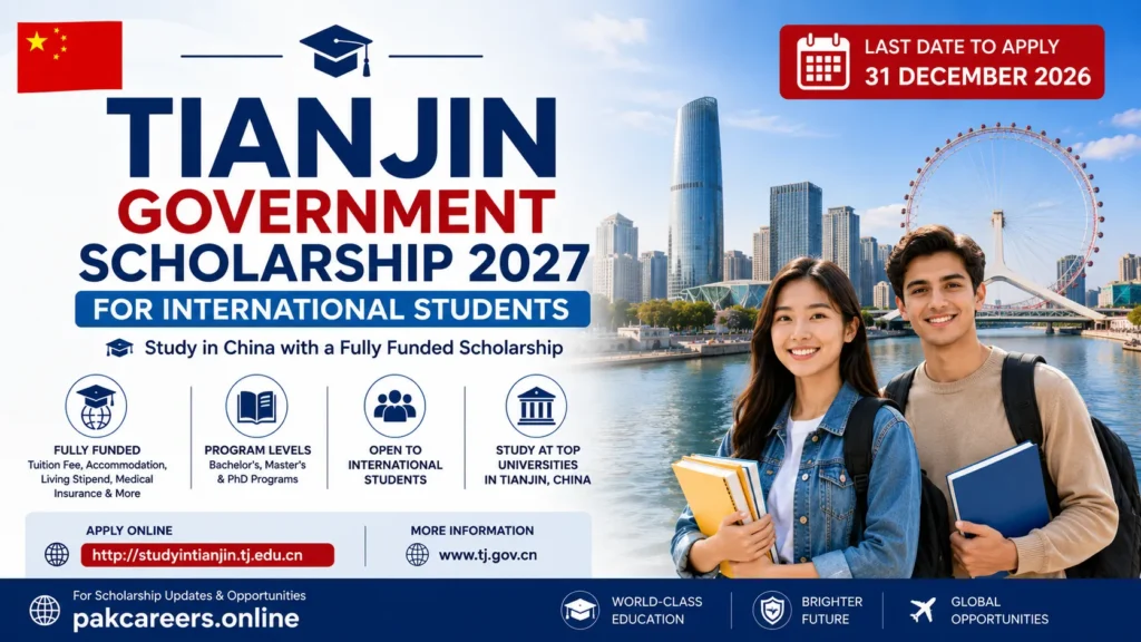 Tianjin Government Scholarship 2027 for International Students